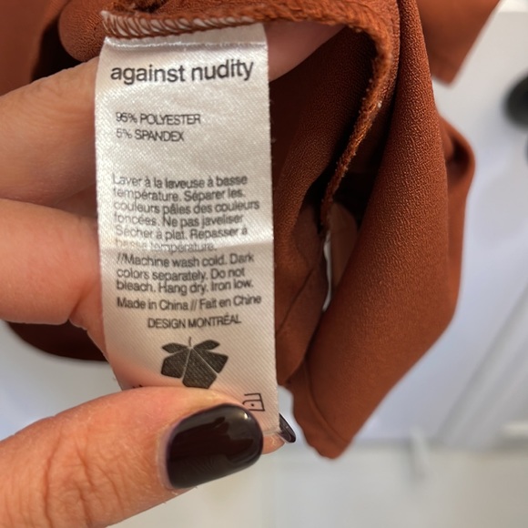 Unique bronze short sleeve blouse! - Picture 3 of 3